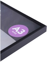 Fotolijst Seco A3 zwartkleurig geborsteld aluminium-2