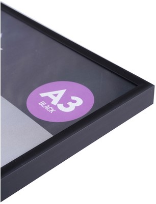 Fotolijst Seco A3 zwartkleurig geborsteld aluminium-2