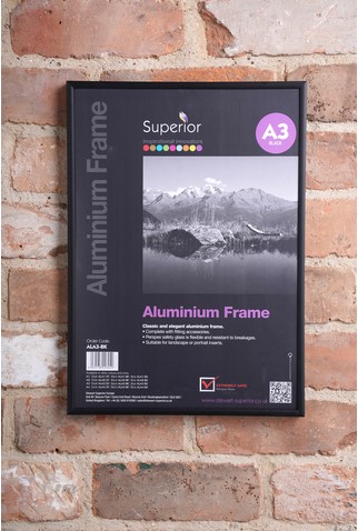 Fotolijst Seco A3 zwartkleurig geborsteld aluminium-4