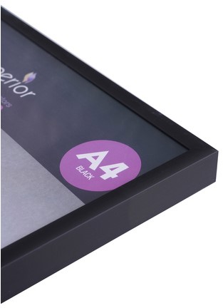 Fotolijst Seco A4 zwartkleurig geborsteld aluminium-3