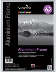 Fotolijst Seco A3 zilverkleurig geborsteld aluminium