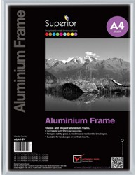 Fotolijst Seco A4 zilverkleurig geborsteld aluminium