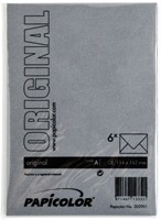 Envelop Papicolor C6 114x162mm ravenzwart 6 Stuk-3