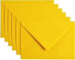 Envelop Papicolor C6 114x162mm dottergeel 6 Stuk