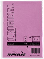 Envelop Papicolor C6 114x162mm felroze 6 Stuk-3