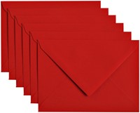Envelop Papicolor C6 114x162mm rood 6 Stuk