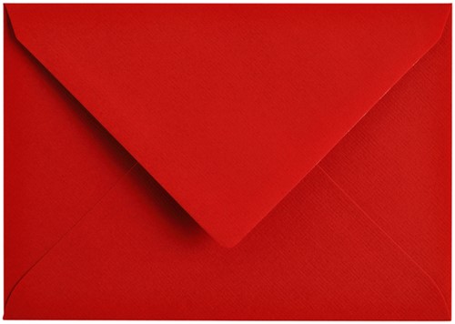 Envelop Papicolor C6 114x162mm rood 6 Stuk-2