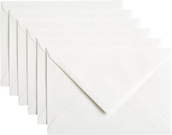 Envelop Papicolor C6 114x162mm hagelwit pak à 6 stuks