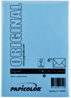 Envelop Papicolor C6 114x162mm hemelsblauw 6 Stuk-3