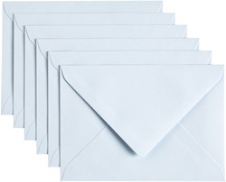 Envelop Papicolor C6 114x162mm babyblauw 6 Stuk