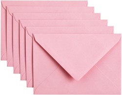 Envelop Papicolor C6 114x162mm babyroze 6 Stuk