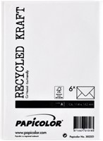 Envelop Papicolor C6 114x162mm kraft wit 6 Stuk-3