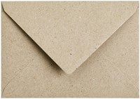 Envelop Papicolor C6 114x162mm kraft grijs 6 Stuk-2