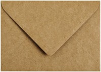 Envelop Papicolor C6 114x162mm kraft bruin 6 Stuk-2