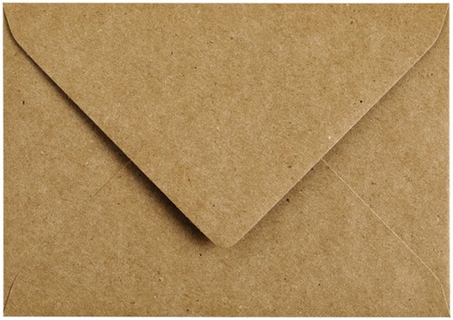Envelop Papicolor C6 114x162mm kraft bruin 6 Stuk-2