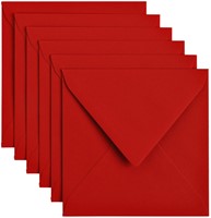 Envelop Papicolor 140x140mm rood 6 Stuk