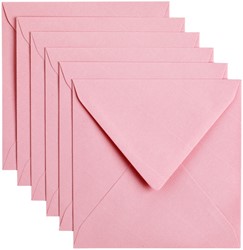 Envelop Papicolor 140x140mm babyroze 6 Stuk