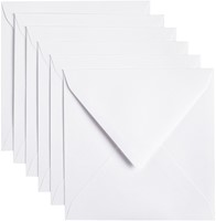 Envelop Papicolor 140x140mm kraft wit 6 Stuk