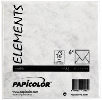 Envelop Papicolor 140x140mm marble grijs 6 Stuk-3