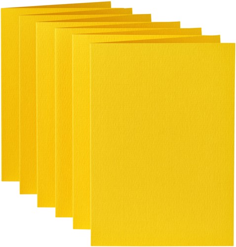 Correspondentiekaart Papi dubbel A6 dottergeel 6 Stuk-2