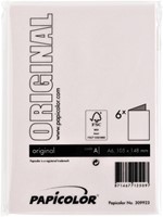 Correspondentiekaart Papi dubbel A6 lichtroze 6 Stuk-3