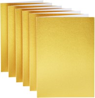 Correspondentiekaart Papicolor dubbel 105x148mm metallic goud pak à 6 stuks-1
