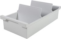 Kaartenbak Exacompta A6 trog kunststof grijs 1 Stuk