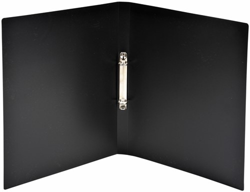 Ringband Exacompta A4 2rings Omech 15mm PP zwart 1 Stuk-2