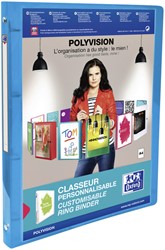 RingBand Oxford Polyvision A4 4r 20mm blauw 1 Stuk