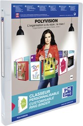 RingBand Oxford Polyvision A4 4r 20mm transparant 1 Stuk