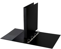 Ringband Quantore 4-rings A4 PP 20mm D-mech zwart 1 Stuk