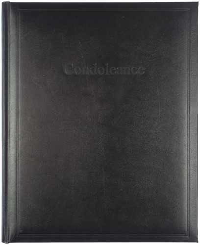 Condoleancealbum Kangaro 260x210mm zwart 1 Stuk