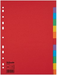 Tabbladen Esselte Economy A4 12dlg karton 11r ass 1 Set