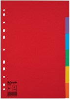 Tabbladen Esselte Economy A4 6dlg  karton 11r ass 1 Set