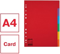 Tabbladen Esselte Economy A4 6dlg  karton 11r ass 1 Set-6