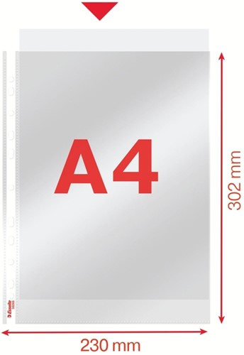 Showtas Esselte copy safe PP A4 glashelder 100 Stuk-3