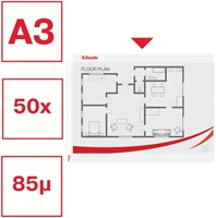 Showtas Esselte PP A3 dwars 50 Stuk-1