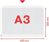 Showtas Esselte PP A3 dwars 50 Stuk-2