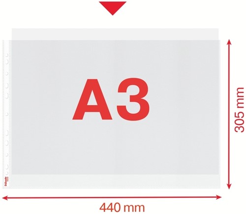 Showtas Esselte PP A3 dwars 50 Stuk-5