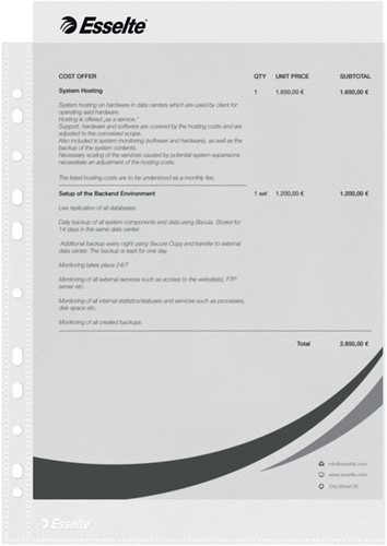 Showtas Esselte Economy copy safe 0.05mm PP A4 100 stuks-2