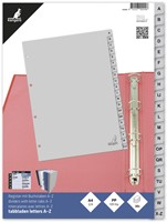 Tabblad Kangaro 4r G420AZ 20dlg alfabet grijs PP 1 Set