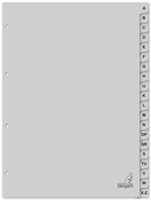 Tabblad Kangaro 4r G420AZ 20dlg alfabet grijs PP 1 Set-2