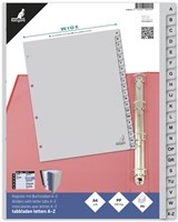 Tabblad Kangaro A4 4r 20dlg AZ breed PP grijs 1 Set