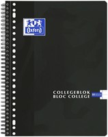 Collegeblk Oxf School A4+ ln 23gaats 160pag zwart 1 Stuk