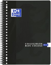 Collegeblk Oxf School A4+ ln 23gaats 160pag zwart 1 Stuk