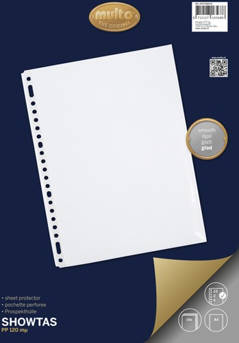 Showtas Multo A4 23r PP 120 micron glad 10 stuks 10 Stuk