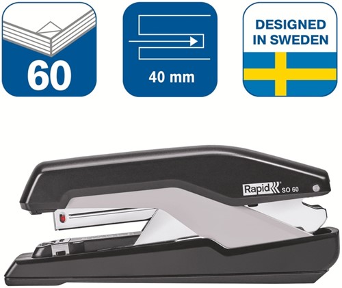 Nietmachine Rapid SO60 fullstrip 60SH zwart/grijs 1 Stuk-3
