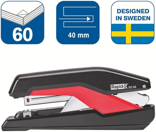 Bureaunietmachine Rapid Supreme S1O60 zw/rd 1 Stuk-2