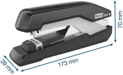 Nietmachine Rapid SO30 fullstrip 30SH zwart/rood 1 Stuk-2