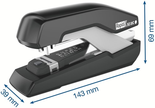 Nietmachine Rapid SO30C halfstrip 30SH zwart/grijs 1 Stuk-2